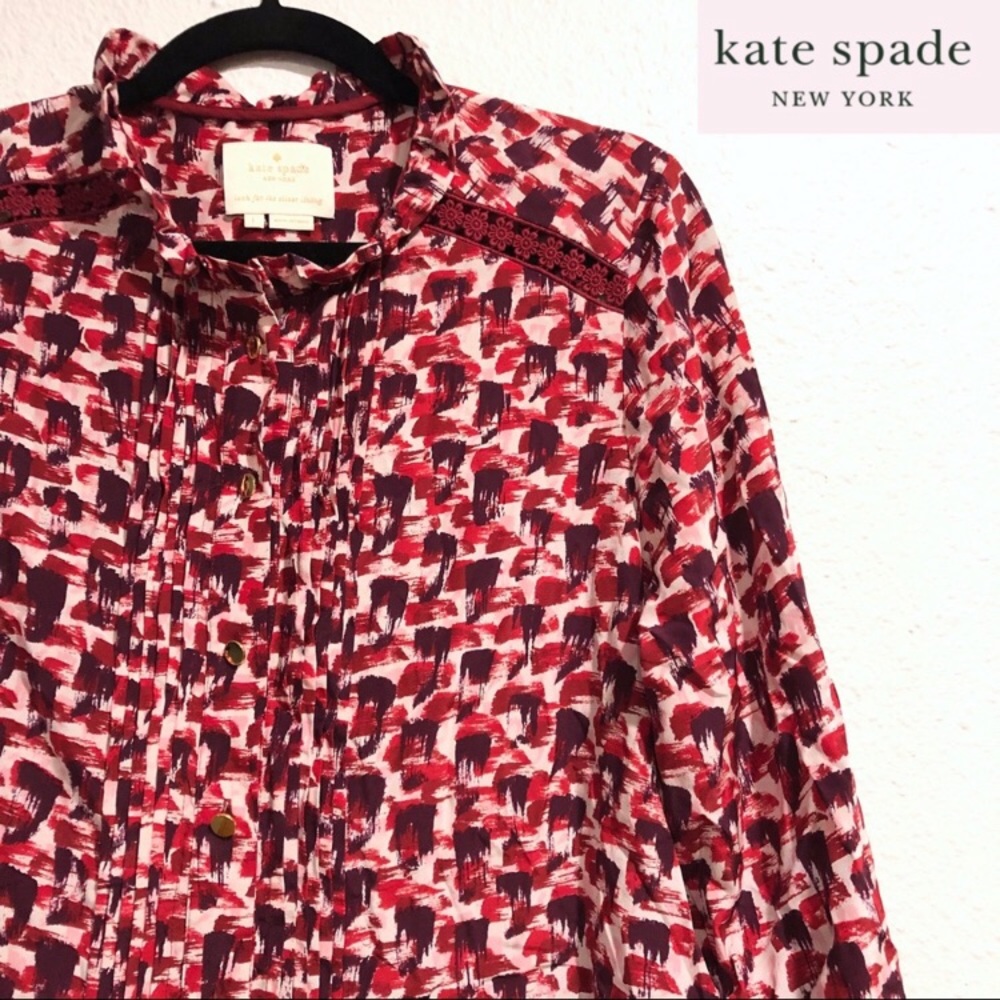 Katie Spade Long Sleeved Red Tunic Dress, size M